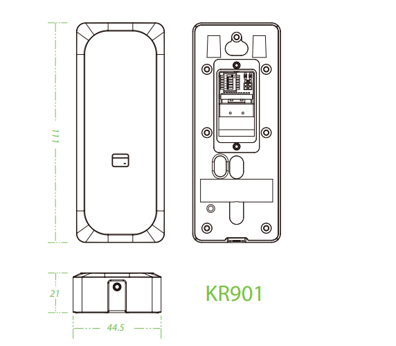 розміри KR901 rfid