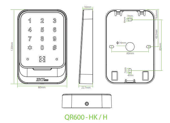 размеры QR600-H